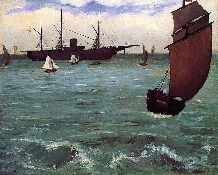 Edouard Manet Kearsarge at Bologne